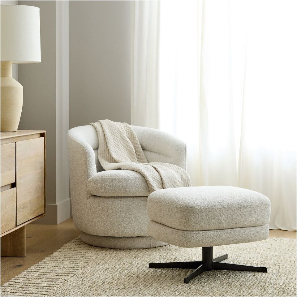 Viv Swivel Armchair West Elm UK